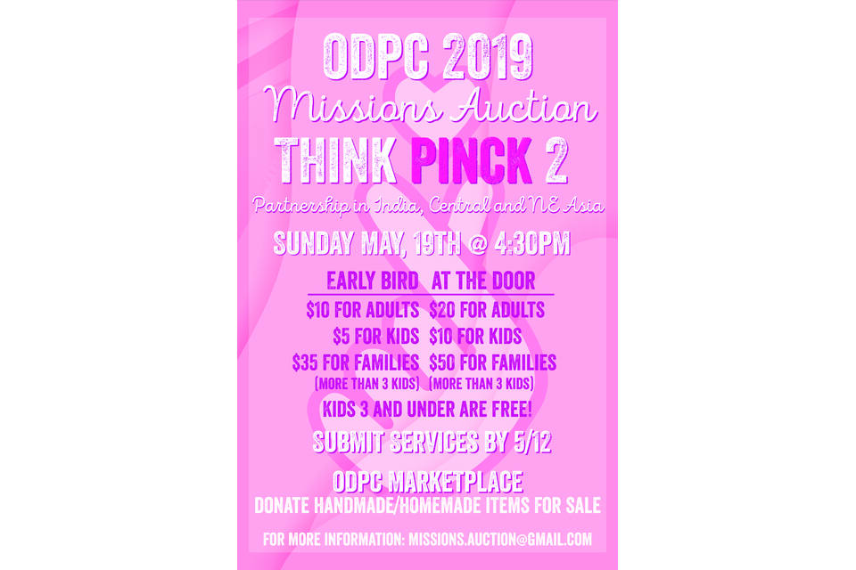 ODPC EC Missions Auction - Think PInCK 2019